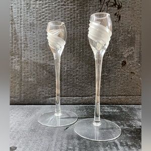 A PAIR of “WINDSWEPT” Candle Holders by Lenox